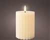 Carved LED Wick Candle 12cm