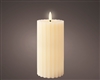 Carved LED Wick Candle 17cm