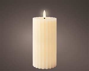 Carved LED Wick Candle 17cm