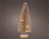 Medium LED Gold Tree On Wood Base 20cm