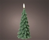 Large Green LED Wick Candle 19.3cm