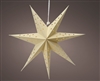 Cream Large Hanging LED Paper Star 60cm