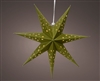 Green Large Hanging LED Paper Star 60cm