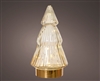 LED Glass Tree Decoration -Clear 19.5cm