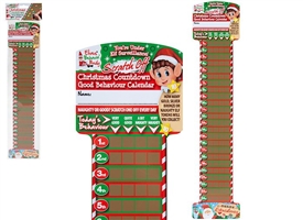 Elf Countdown And Behaviour Scratch Off Chart