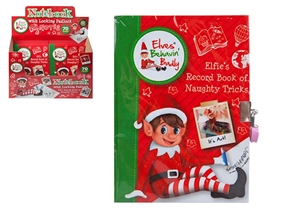 A5 Naughty Elf Christmas Lockable Notebook