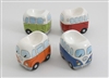 DUE NOV 4asst Campervan Egg Cups - Sold In 4's (Price Each) 7.5cm