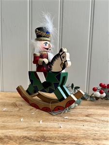 Firewood Nutcracker On Rocking Horse 3 Assorted 20cm