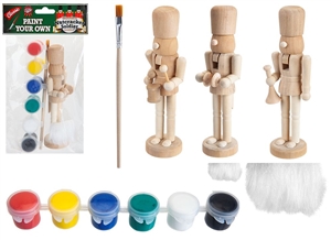 Paint  Your Own Nutcracker 3 Assorted