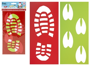 Festive Footprint Stencils