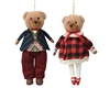 2asst Plush Hanging Bears 18cm