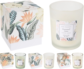3asst Floral Scented Candles