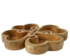 Set Of 4 Joining Mangowood Bowls 35.5cm