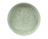 Round Iron Floral Plate - Green 22cm