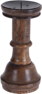 Dark Wood Candle Stand