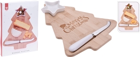 Tree Shape Cheese Plate With Bowl And Knife