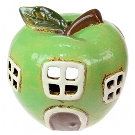 Ceramic Apple Tealight Holder 13cm
