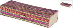 Multi Coloured Bamboo Box 26cm