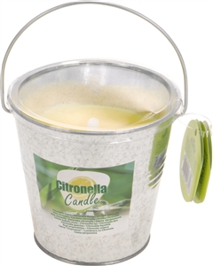 Citronella Candle In Bucket 10cm