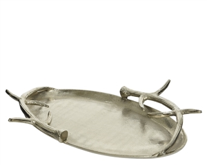 Aluminium Oval Antler Plate 48cm