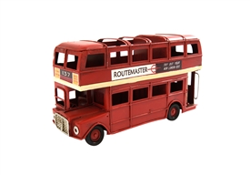 Double Decker Tin Bus  18cm