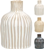 3asst Ceramic Stripe Vase15cm