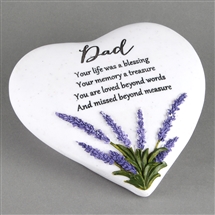 Thoughts Of You Heart Stone Dad 16cm