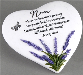 Thoughts Of You Lavender Stone Heart Nan