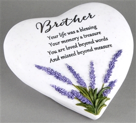 Thoughts Of You Lavender Stone Heart Brother