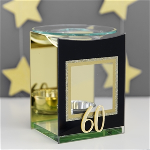 Black And Gold Mirrored 60 Oil Burner