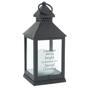 Thoughts Of You Graveside LED Lantern Grandad 27cm