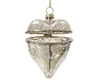 Anitque Silver Openable Heart Bauble