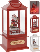 LED Lantern With Christmas Charcter Inside 2 Assorted 38cm