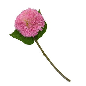 Single Stem Chrysanthemum In 2 Tone Pink And White 42cm