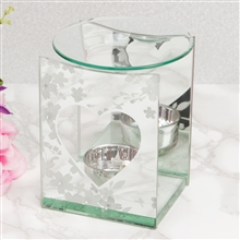 Floral Glass Oil Burner