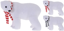 Polar Bear With Scarf 2 Assorted 19cm