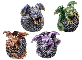 4asst Mini Dragon Resin Statue 5cm