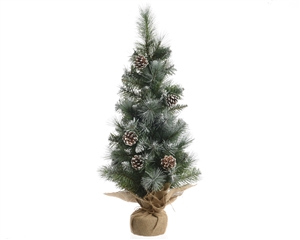 Mini Christmas Tree Frosted Finish 45cm