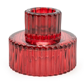 2Way Candle/Tealight Holder - Red