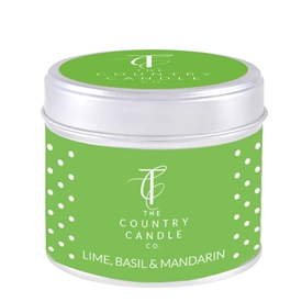 QUINTESSENTIAL Polka Dot Candle in Tin - Lime Basil & Mandarin