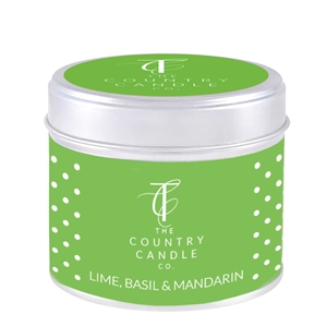 Polka Dot Candle in Tin - Lime Basil & Mandarin