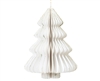 Medium Hanging Paper Tree With Magnetic Closure - White 20cm