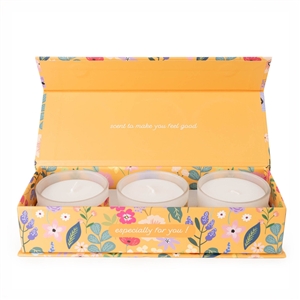 Set Of 3 Candles Gift Boxed - Birthday