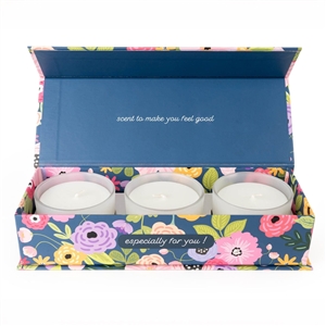 Set Of 3 Candles Gift Boxed - Congratulations