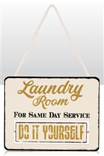 Laundry Rotating Sign