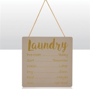 Comical Laundry Sign 25cm