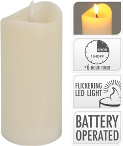 LED Candle With Flickering Wick