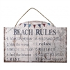 Large MDF Beach Rules Sign 60cm