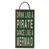 Large MDF Mermaid and Pirate Sign 58cm