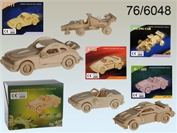 Cars Wooden Puzzle - 4 Assorted Designs